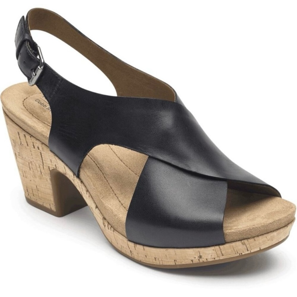 Rockport Women's Black Slingback Sandals